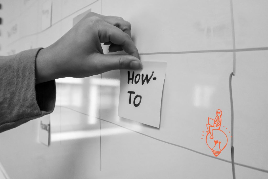 How-to Post It auf Tafel