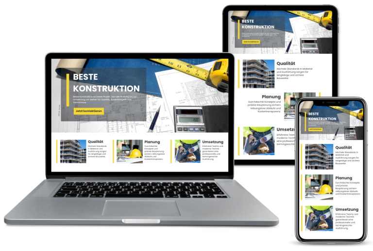 Beispiel Webseite Grafik