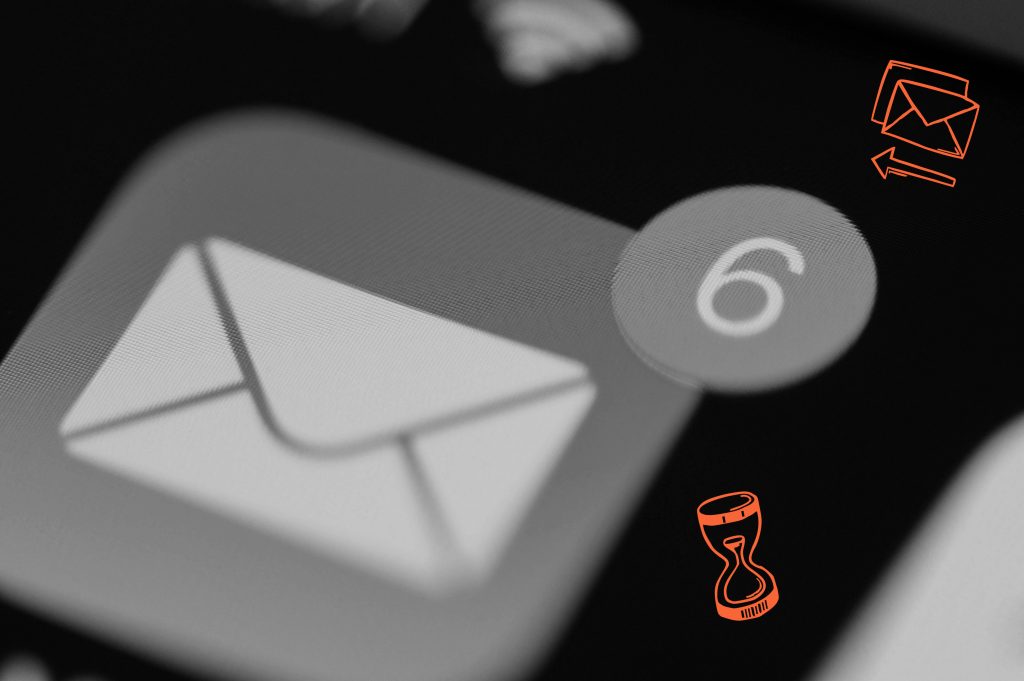 E-Mail Symbol auf Bildschirm