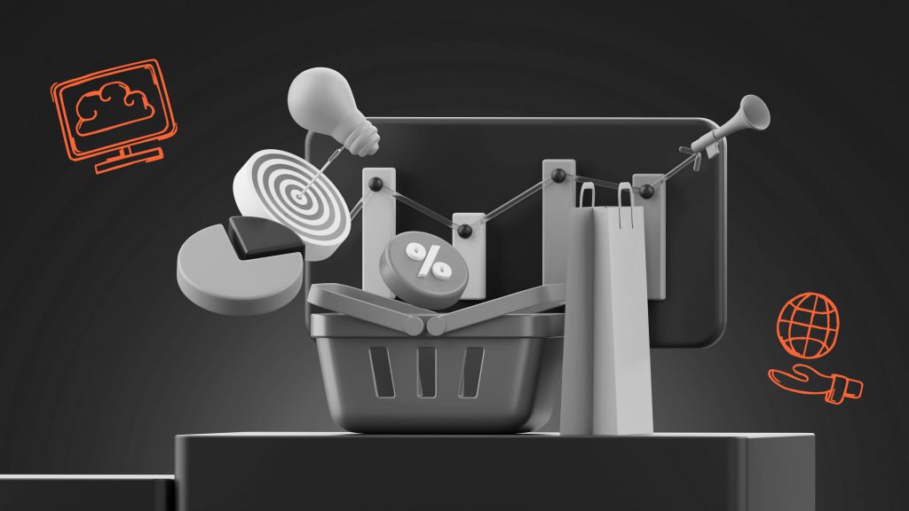3D Animation von Onlineshop Features